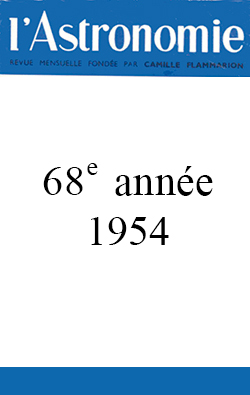 L'Astronomie - Année 1954 - 11 numéros