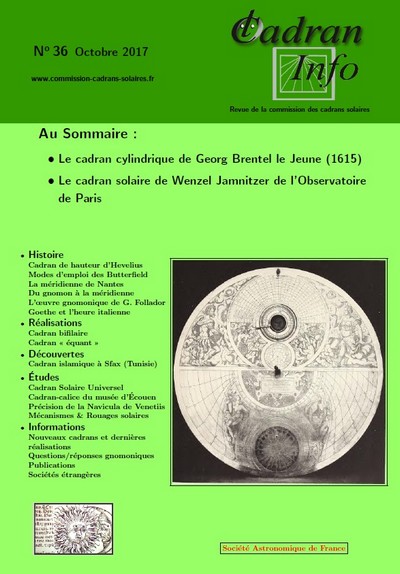 Cadran Info N°36 (PDF en Téléchargement)