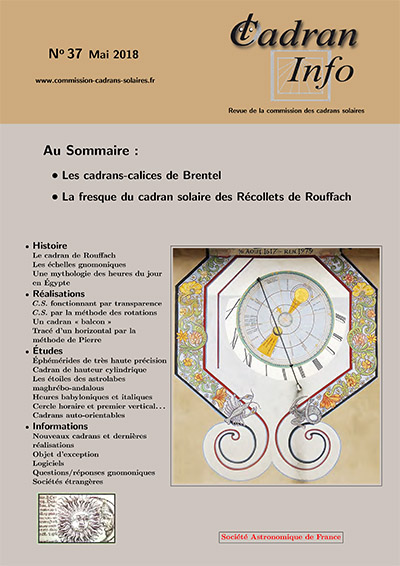 Cadran Info N°37 (PDF en Téléchargement)
