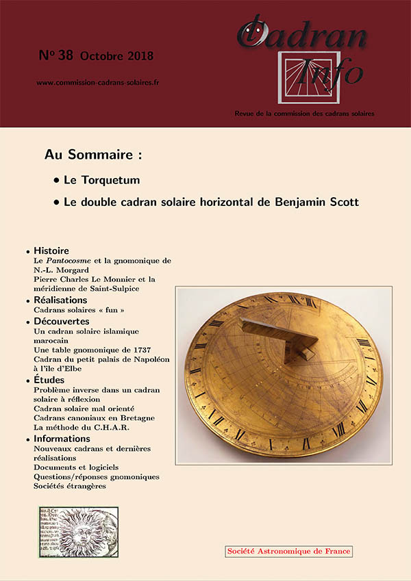 Cadran Info N°38 (PDF en Téléchargement)